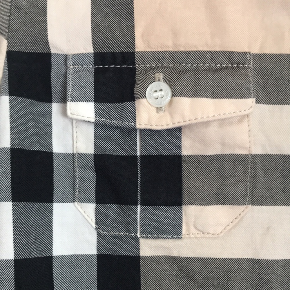 Plaid Kids Shirt - Beige, Black, Red - Picture 4 of 7